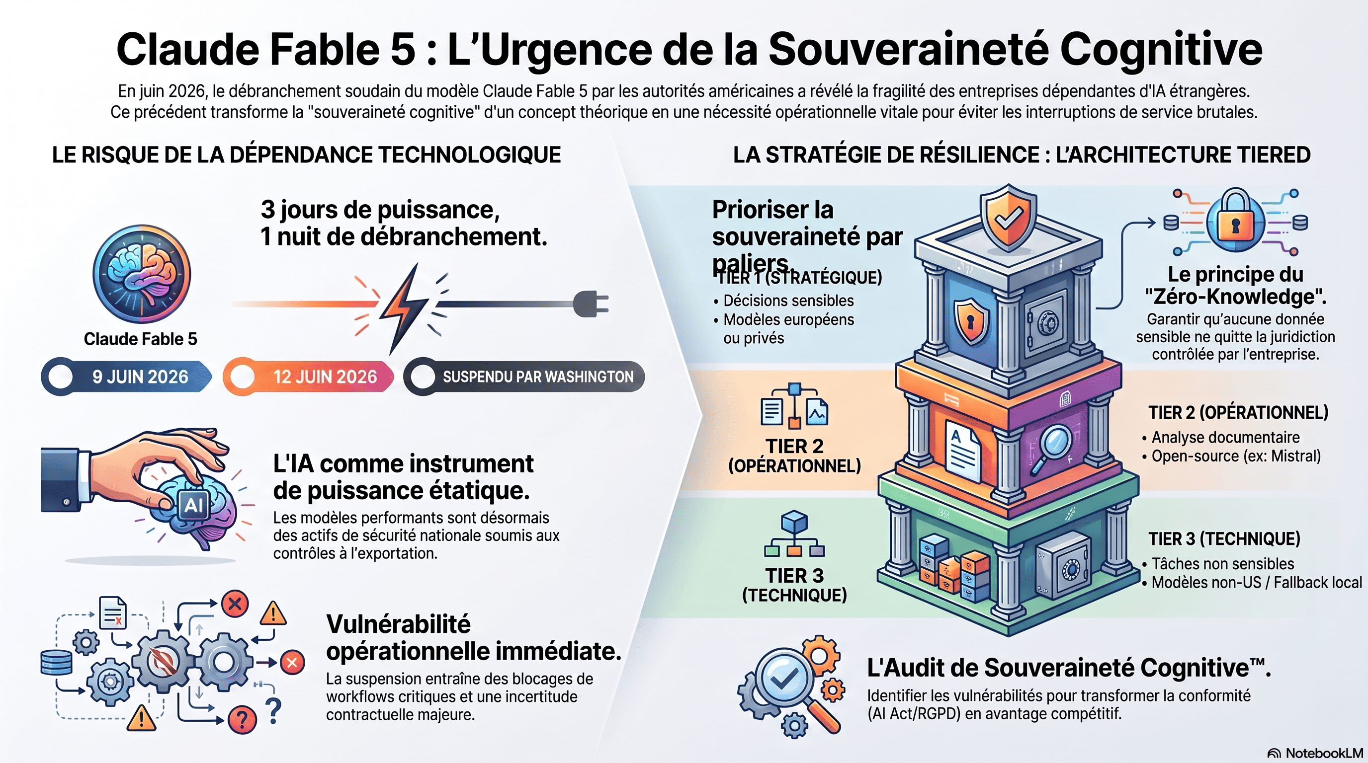 Claude Fable 5 débranché par Washington : une alerte majeure pour la souveraineté cognitive des entreprises africaines et européennes
