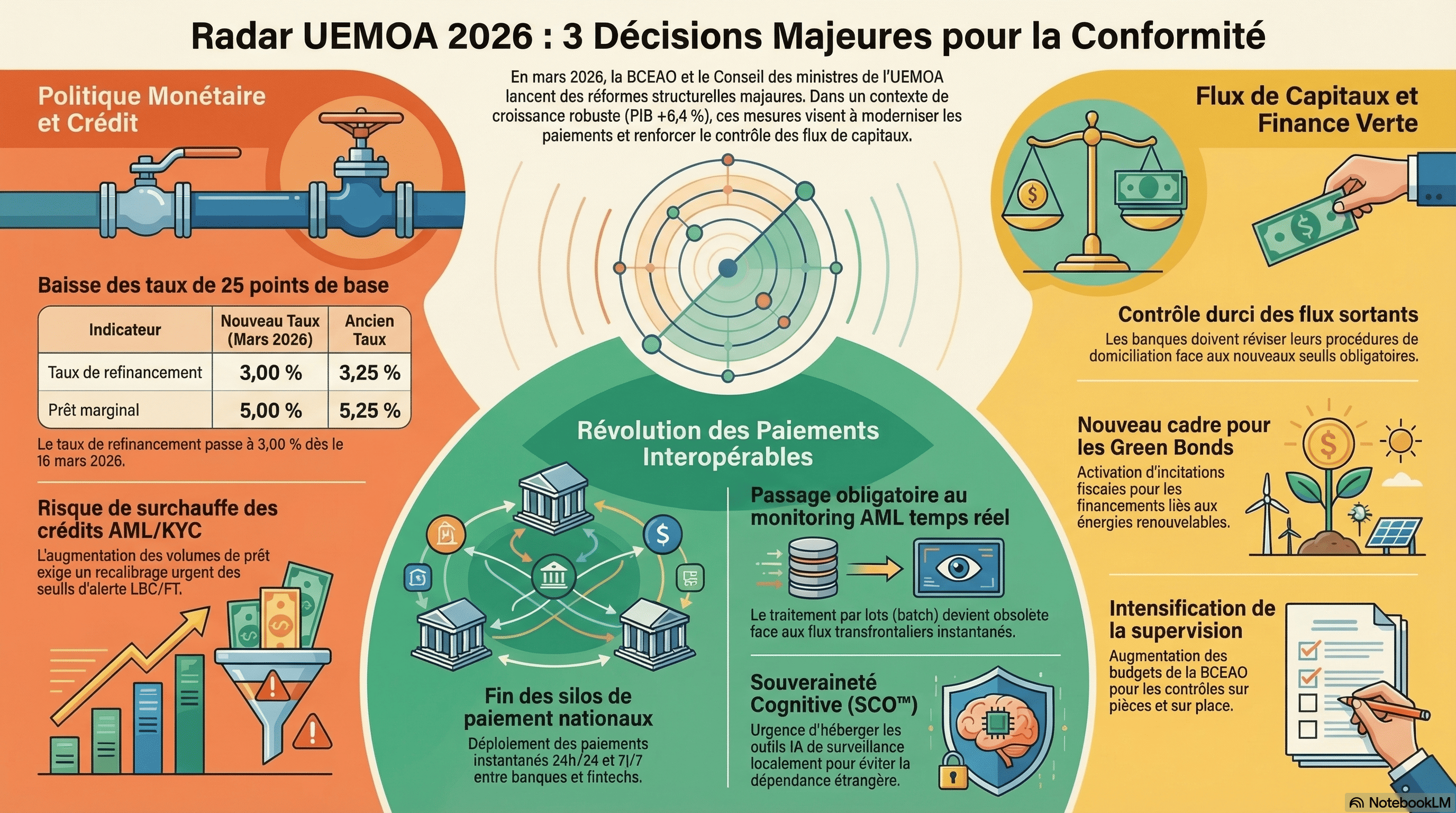Radar Hebdo UEMOA #1 : 3 Décisions BCEAO à Fort Impact Conformité (Mars 2026)