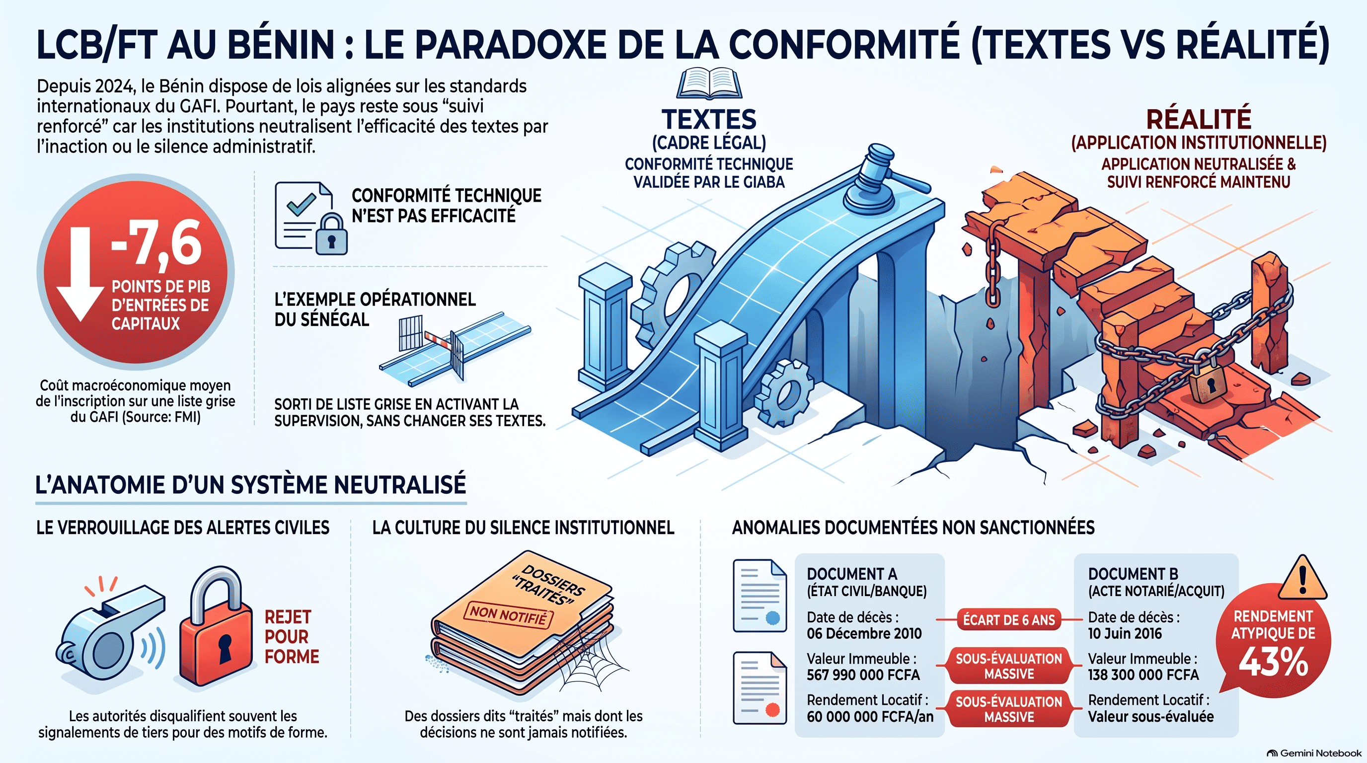 LBC/FT au Bénin : des textes conformes, des hommes défaillants