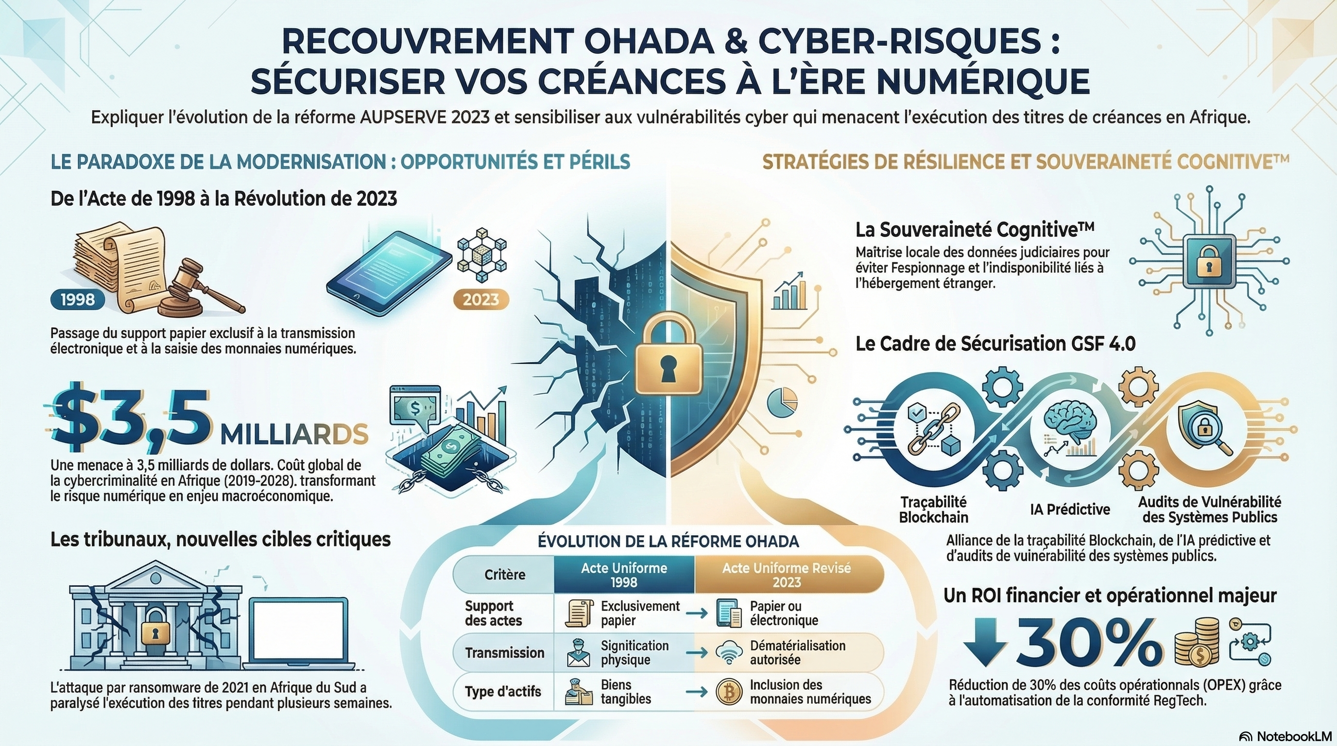 Recouvrement transfrontalier de créances et cyber-risques : la résilience des entreprises face aux attaques visant les systèmes juridictionnels africains