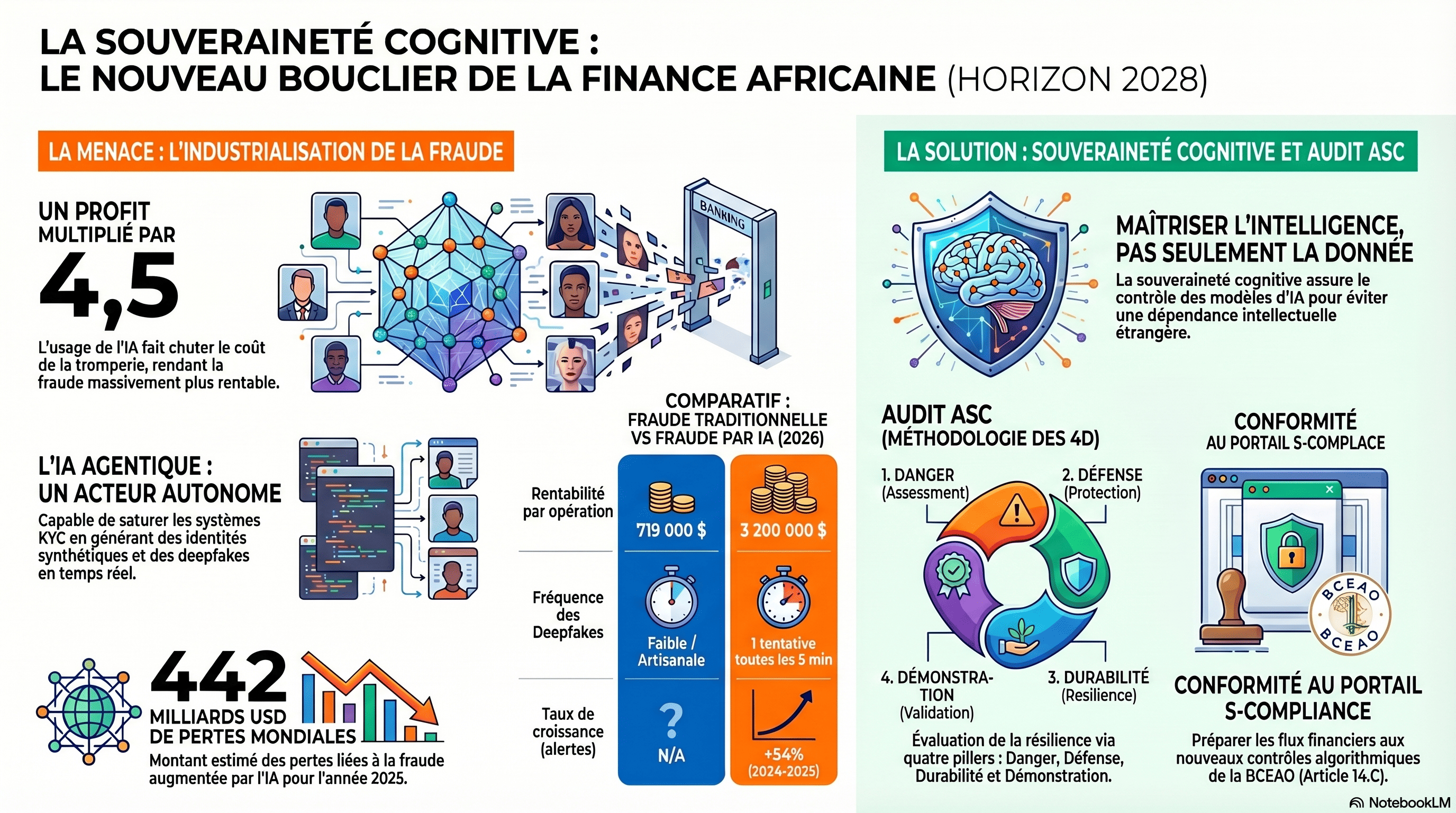 La Souveraineté Cognitive face à l'Industrialisation de la Fraude Algorithmique : Enjeux Réglementaires et Stratégiques pour la Finance Africaine à l'Horizon 2028